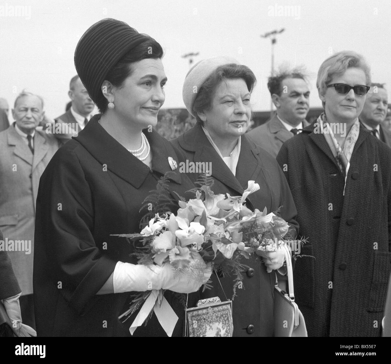 Jugoslawischen Präsidenten Josip Broz Tito´s Frau Jovnako Brozova in Prag 1965. (CTK Foto /) Stockfoto