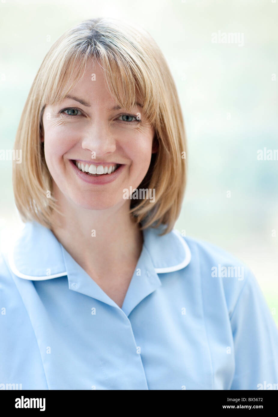 Krankenschwester, Lächeln Stockfoto