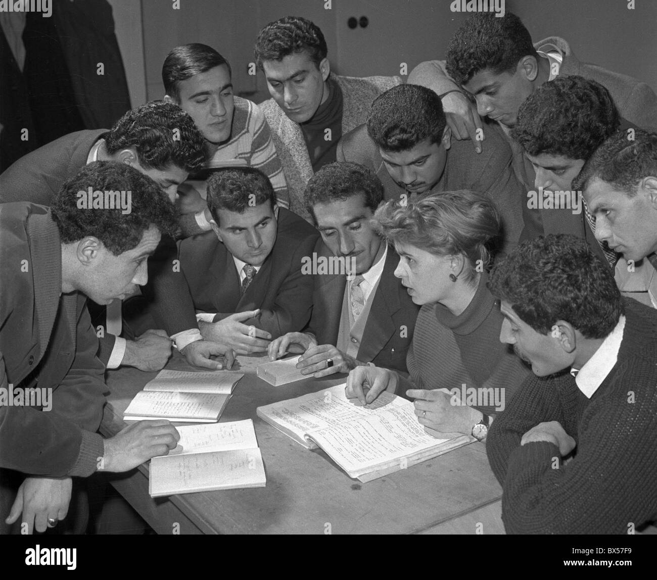 ausländische Studierende, Sprache Vortrag, Lektion Stockfoto