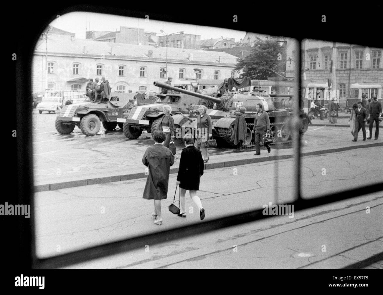 Panzer, gepanzerte Fahrzeuge Stockfoto