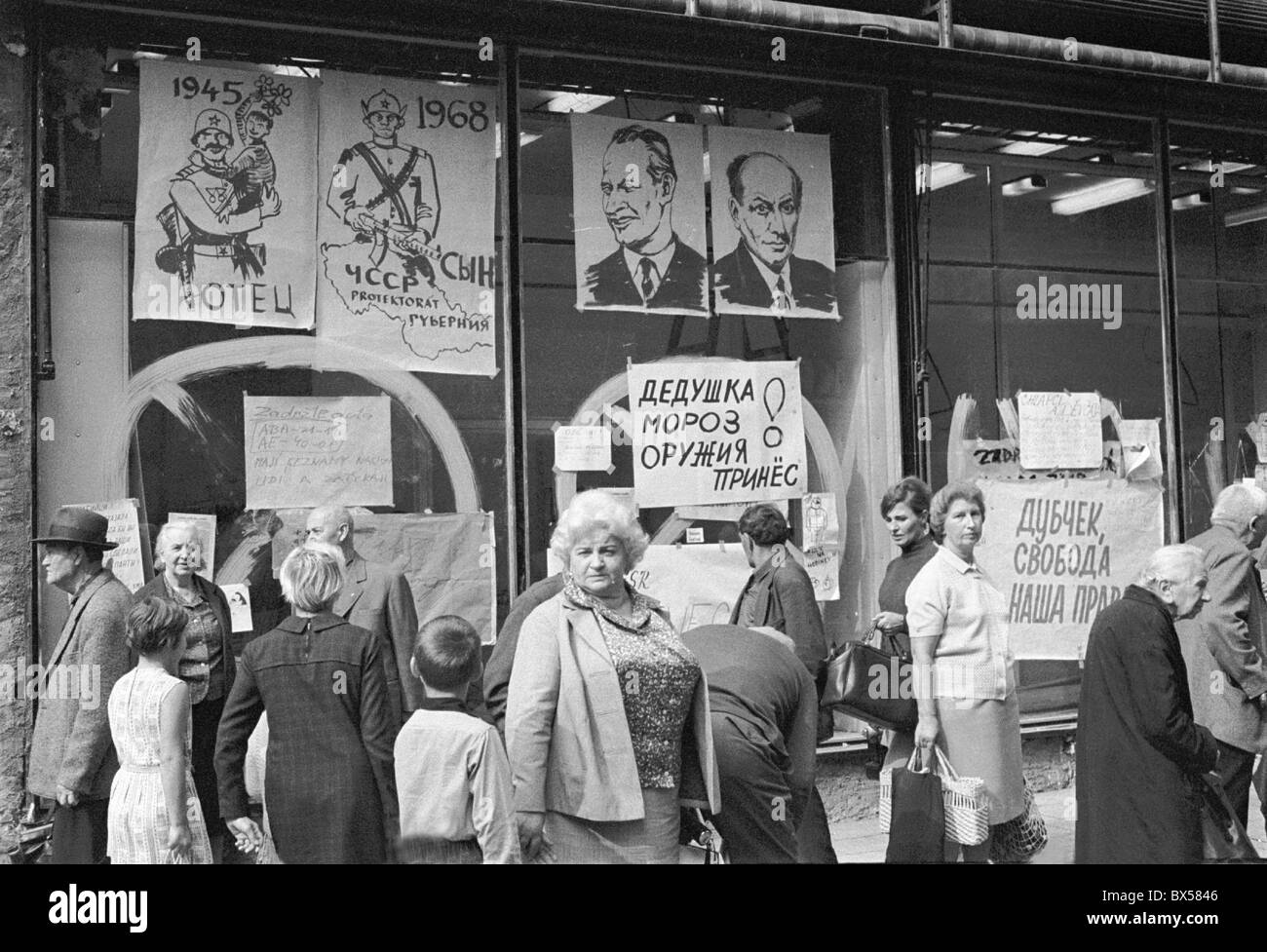 Plakate, Nachrichten, Informationen, News, protest Stockfoto