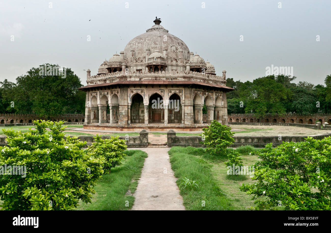 Isa Khan Niazi Grab Humayuns Grabanlage, Delhi, Indien. Stockfoto