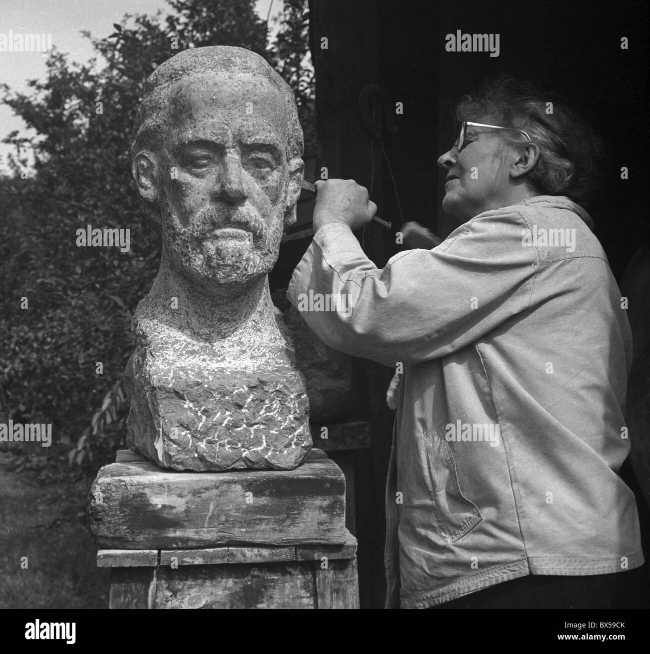 Bildhauerin, Bedrich Smetana, Komponist, Porträt Stockfoto