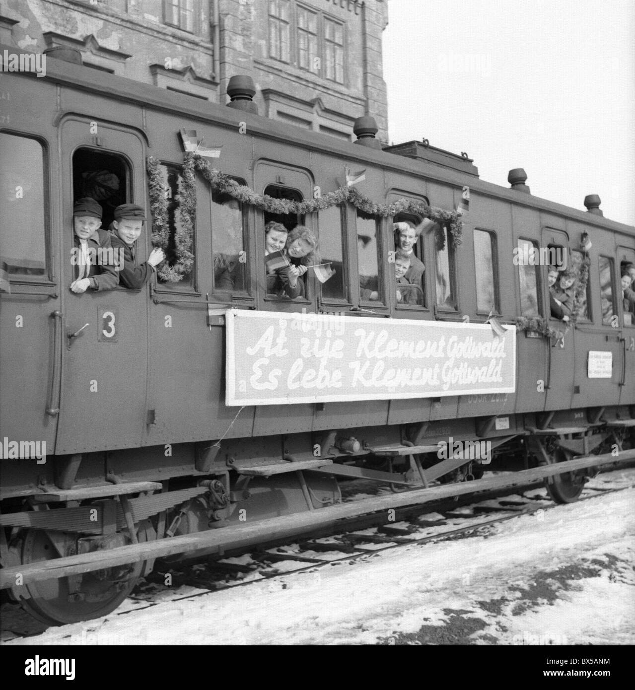 Zug aus der DDR Stockfoto