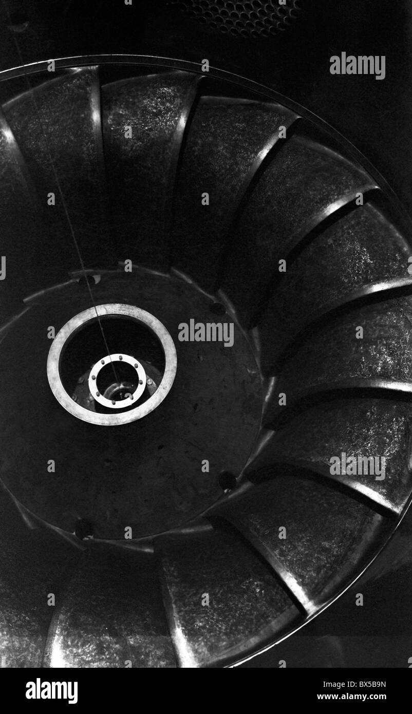 Lipno-Stausee, Francis-turbine Stockfoto