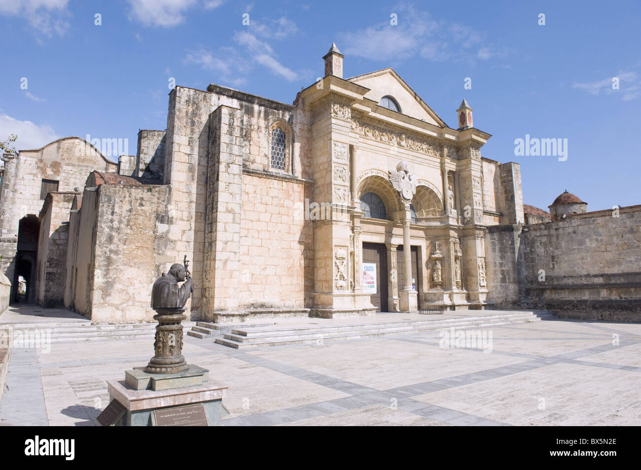 UNESCO-Weltkulturerbe, Catedral Primada de América, Zona Colonial, Santo Domingo, Dominikanische Republik Stockfoto