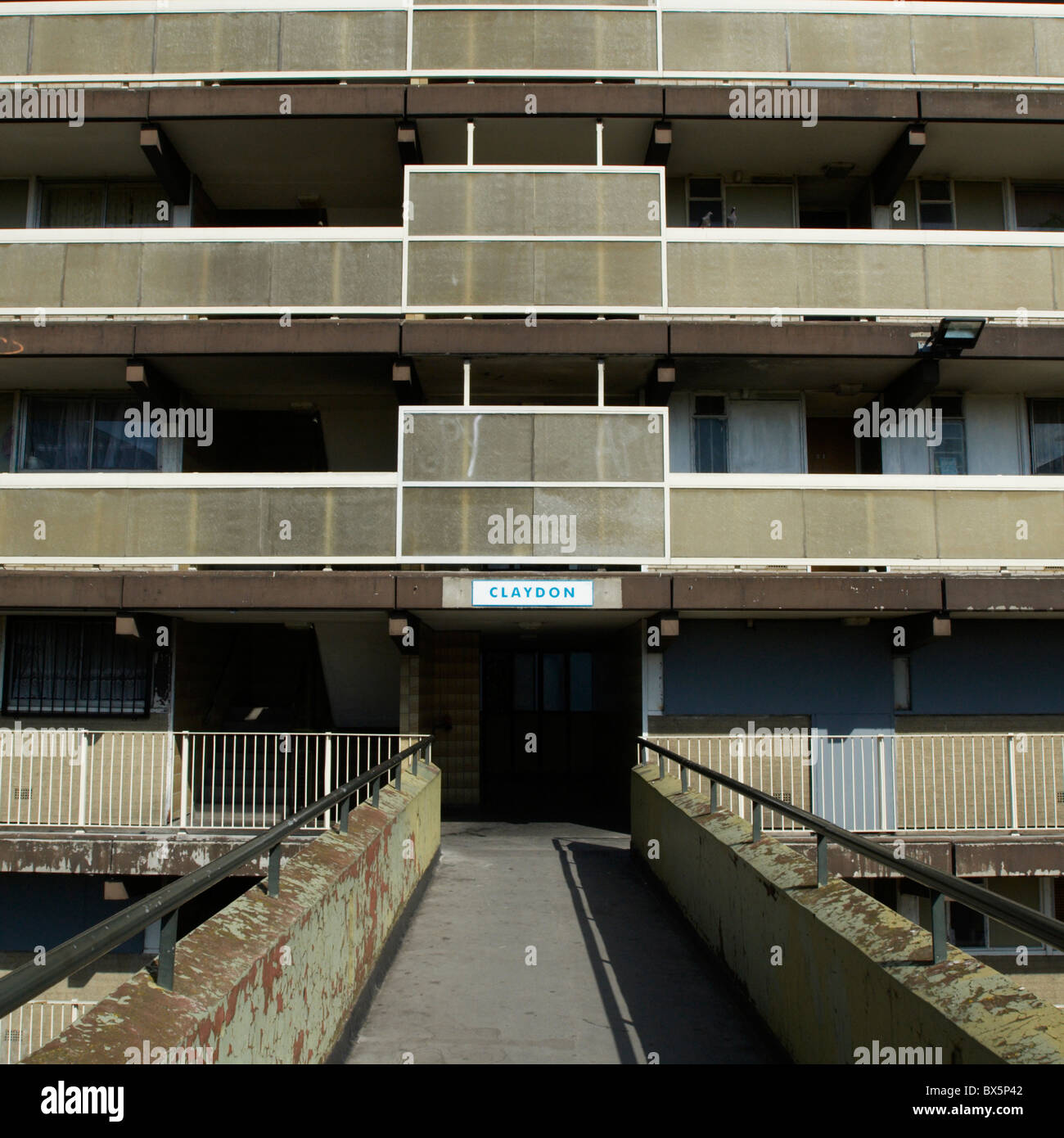 Heygate Estate soll abgerissen werden, im Rahmen des Projektes Regeneration im Elephant and Castle South London UK Stockfoto