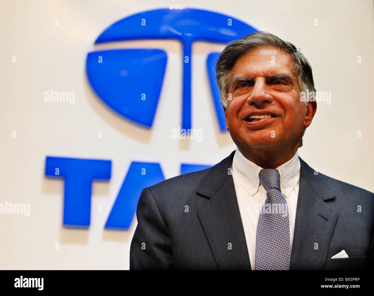 Ratan N. Tata während dem 79. internationalen Autosalon in Genf, Dienstag, 3. März 2009.  (CTK Foto/Rene Fluger) Stockfoto