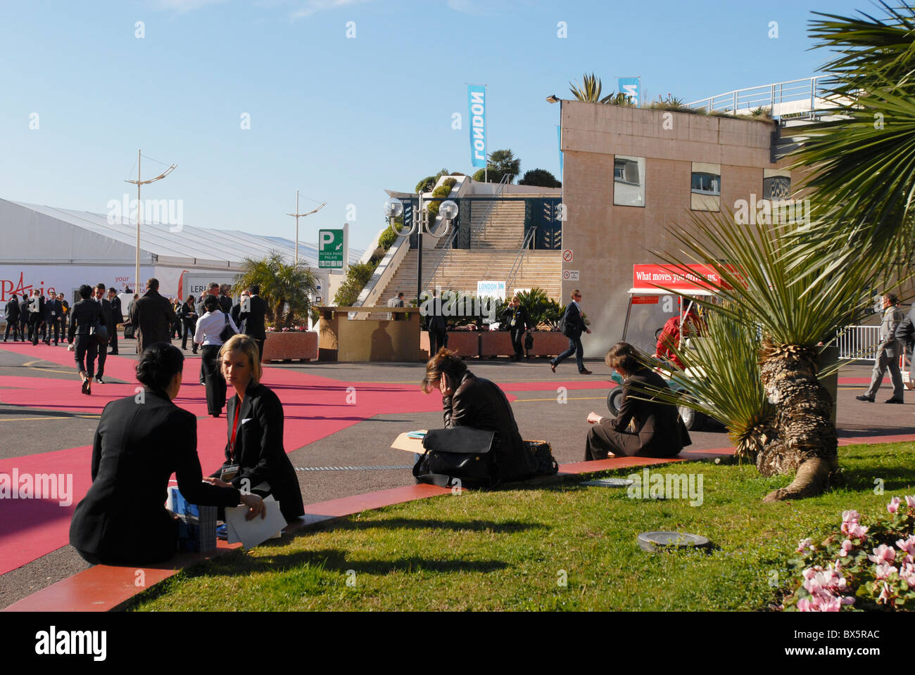 Investoren auf der MIPIM Cannes Frankreich 2009 Stockfoto