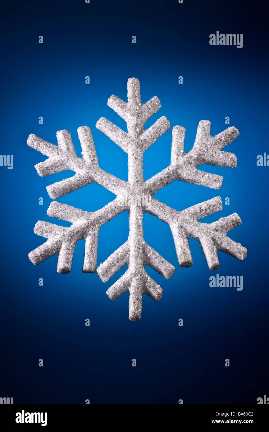 Snow Flake Weihnachtsdekoration Stockfoto