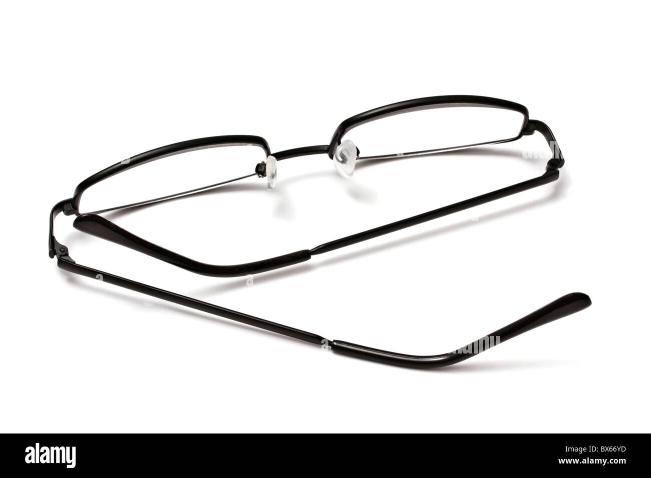 Lesebrille isoliert auf weißem Hintergrund Stockfoto
