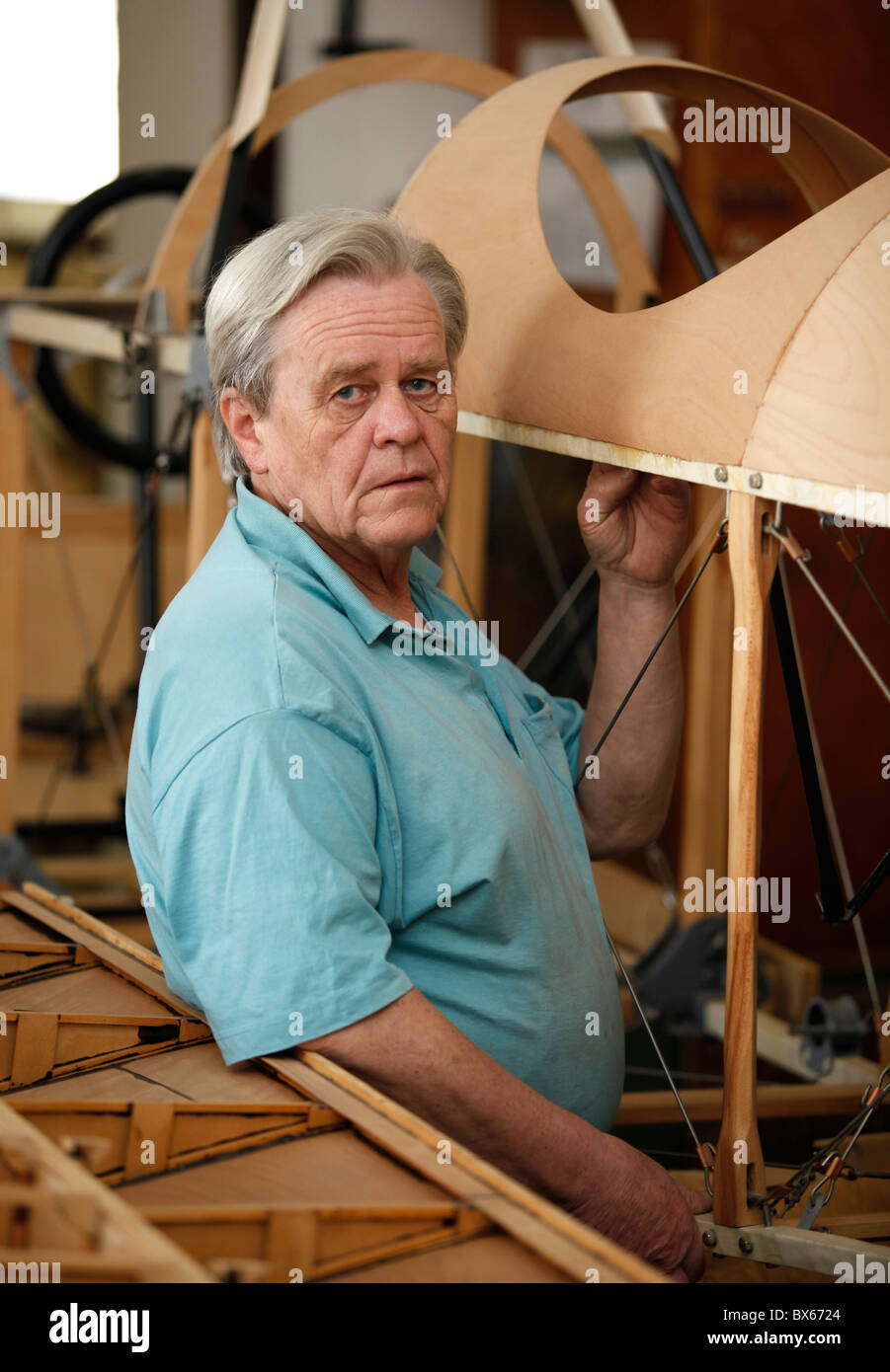 Josef Psenicka, Restaurator, Restaurateur, Flugzeug, historische, Böhmen b-5 Stockfoto