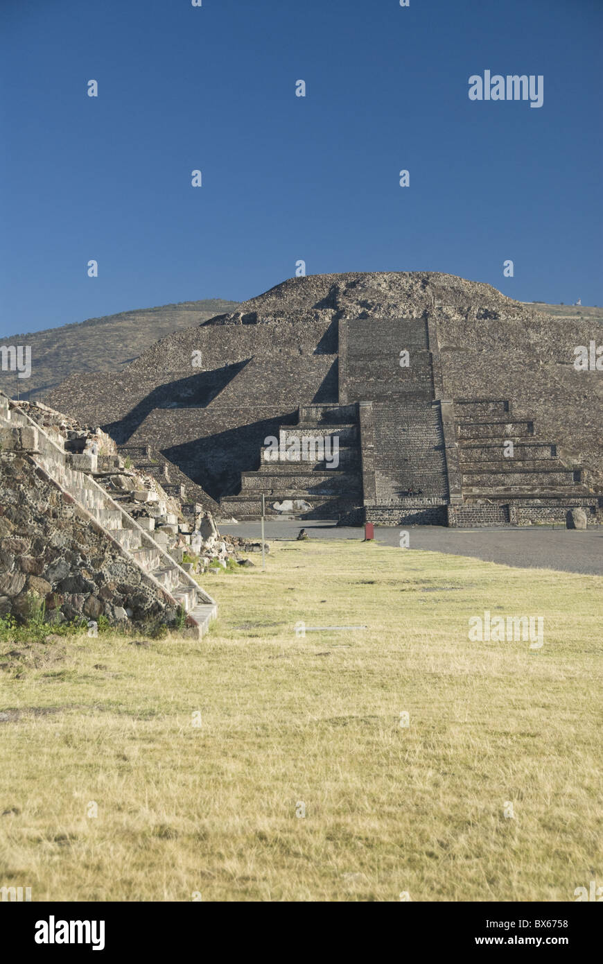 Pyramide von Mond, archäologische Zone von Teotihuacan, UNESCO World Heritage Site, Mexiko, Nordamerika Stockfoto