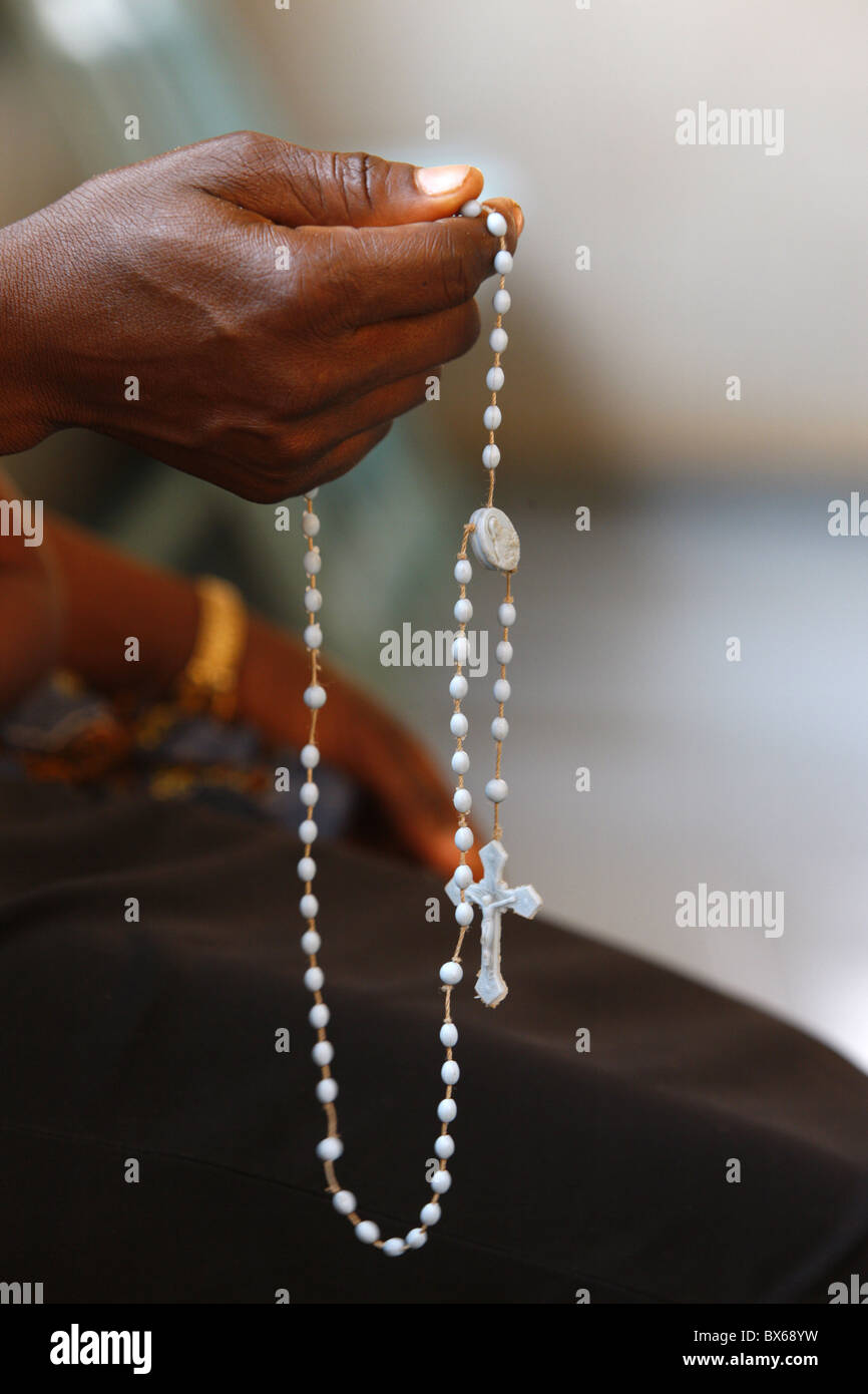 Gebetskette, Lome, Togo, West Afrika, Afrika Stockfoto
