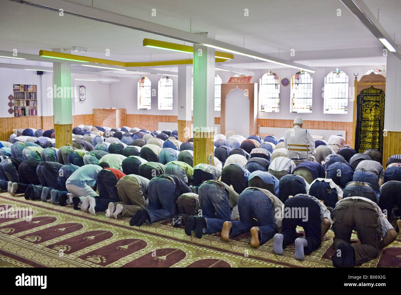 Ramadan Gebete, Groningen, Niederlande, Europa Stockfoto