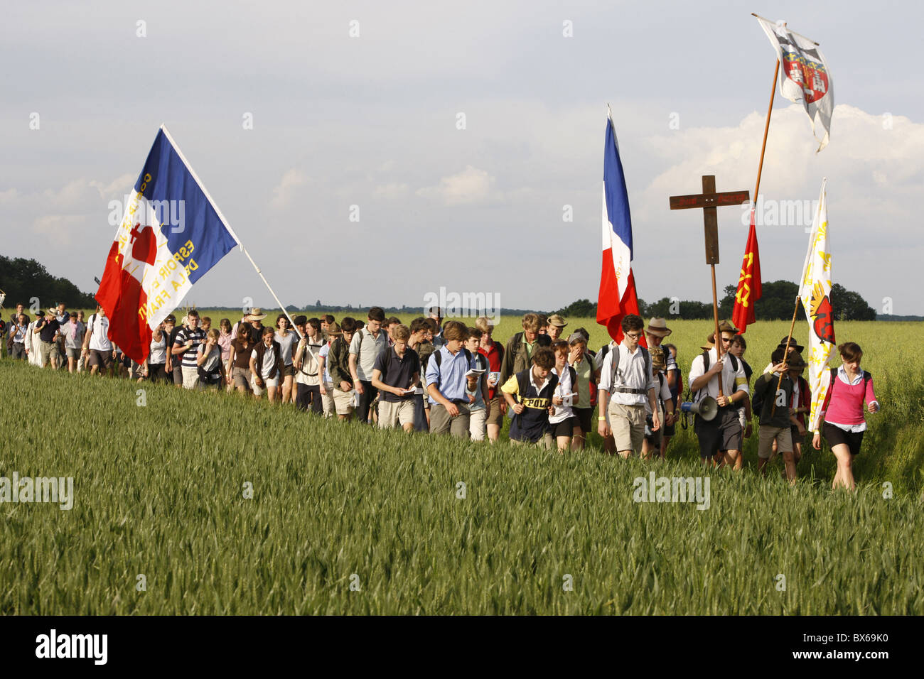 Traditionalistische katholische Wallfahrtsort, Eure-et-Loir, Frankreich, Europa Stockfoto
