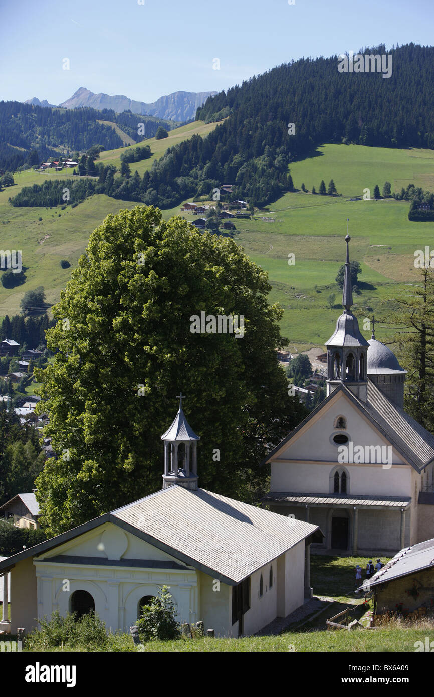 Barocke Kapellen, Megeve, Haute Savoie, Frankreich Stockfoto