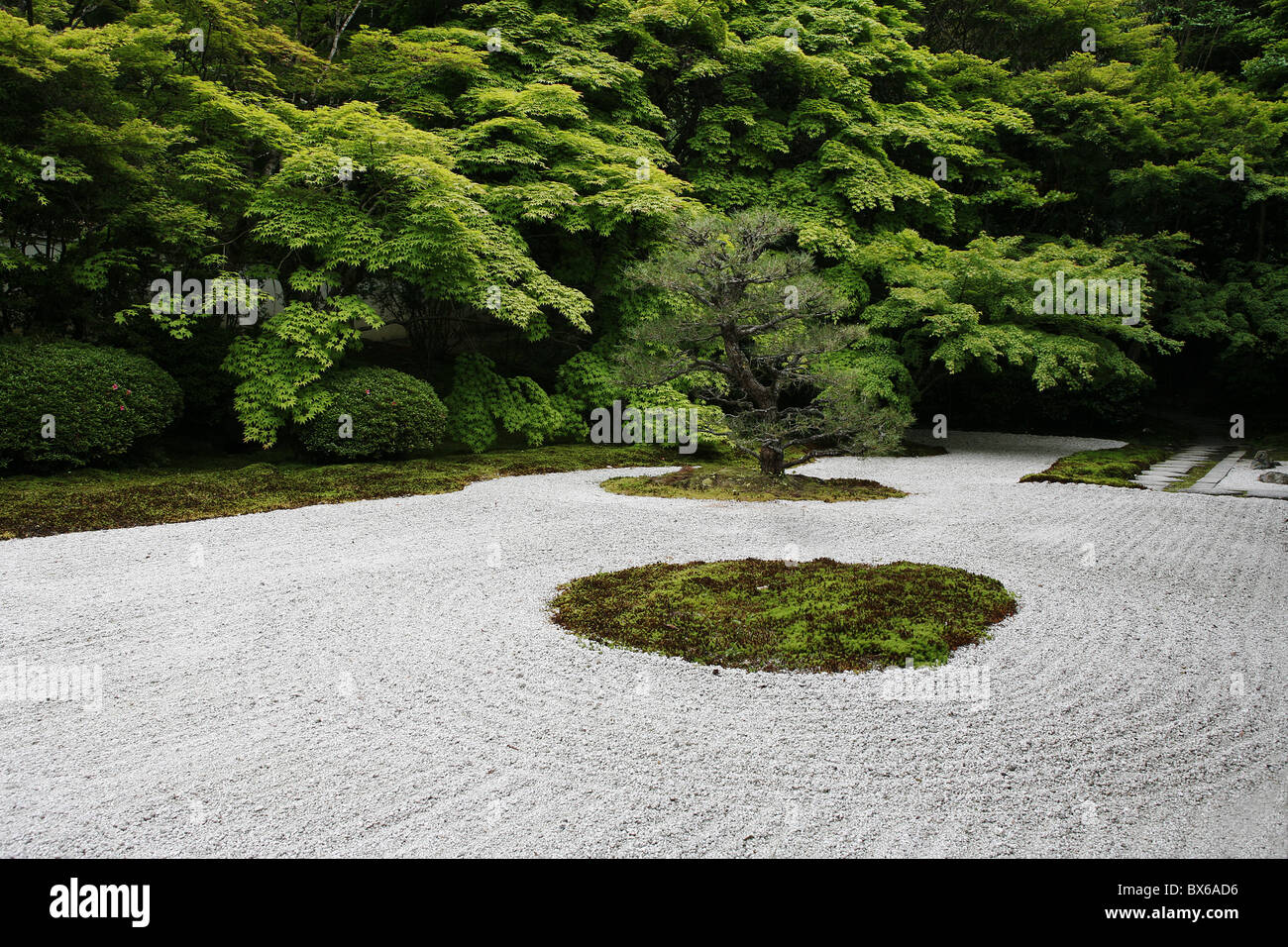 Tenjuan Steingarten in Nanzen Ji Tempel, Kyoto, Japan, Asien Stockfoto