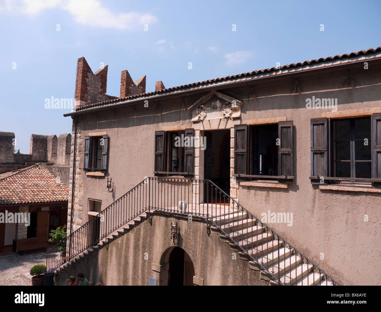 Scaglieri Schloss in Malcesine am Gardasee in Norditalien Stockfoto