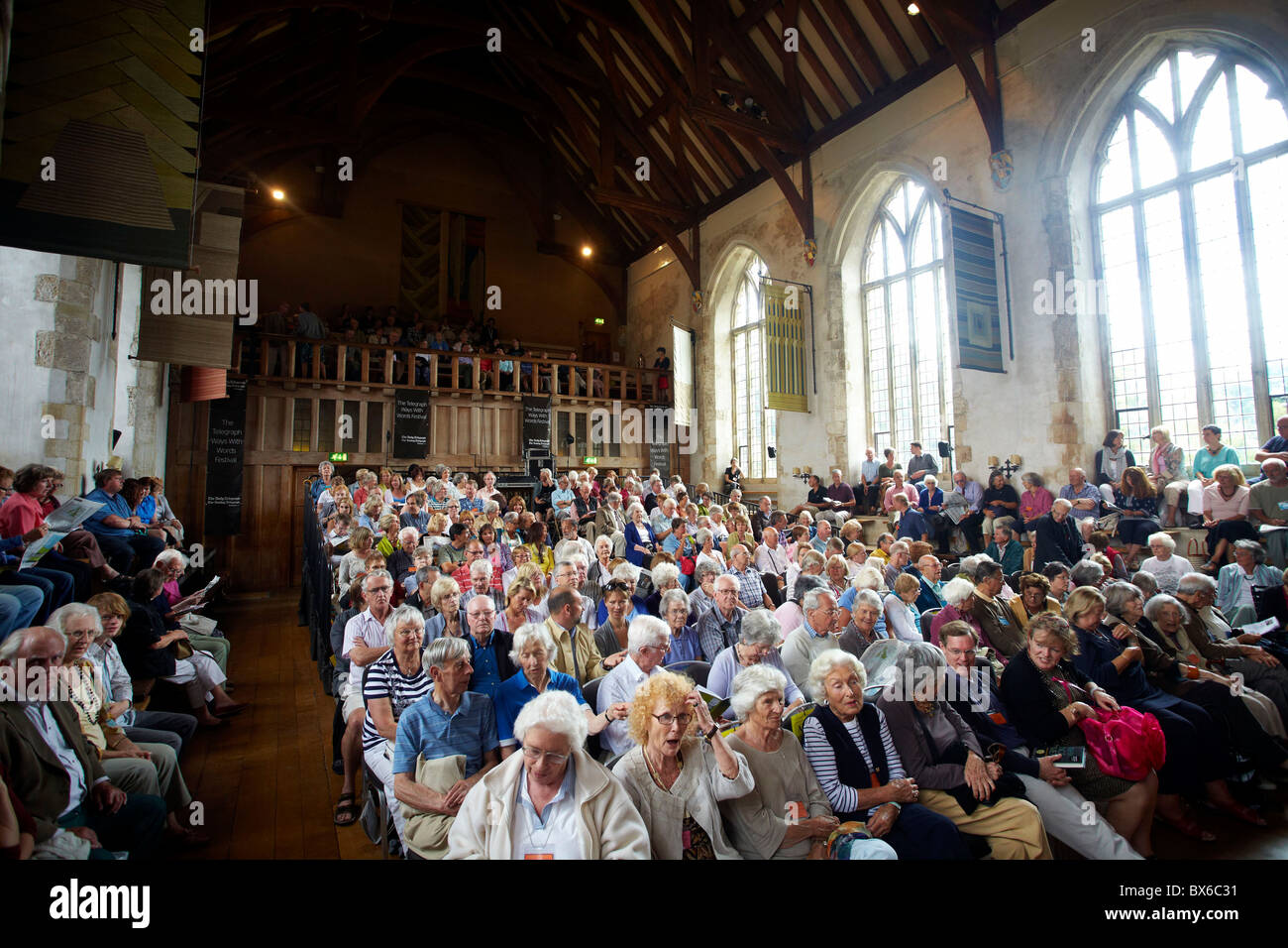 Der Telegraph Weise mit Worten Literaturtagen, Dartington Hall 2010 Stockfoto