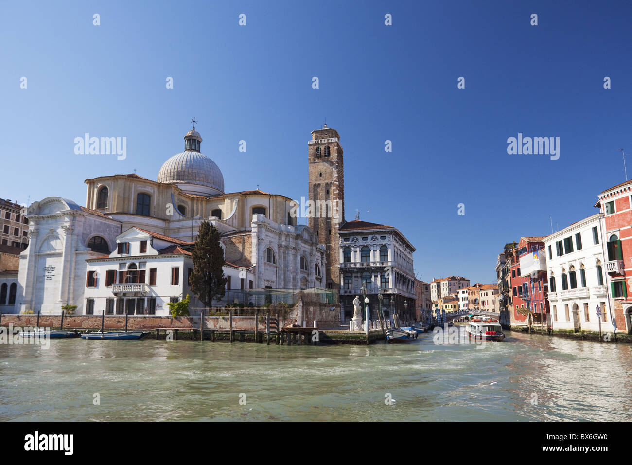 Kirche San Geremia und der Palazzo Labia, Canale Grande, Cannaregio Viertel, Venedig, UNESCO World Heritage Site, Veneto, Italien Stockfoto