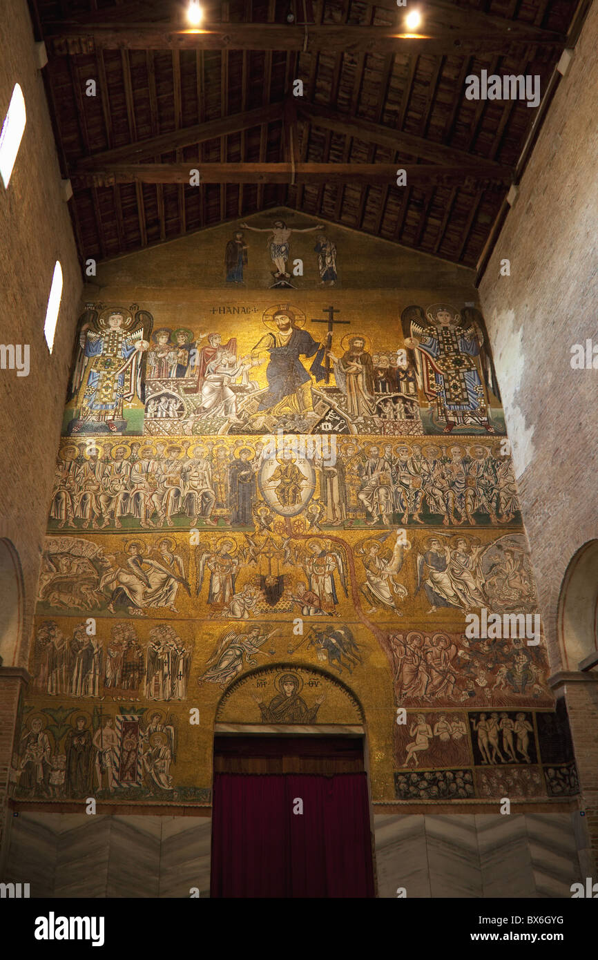 Domesday Mosaiken des jüngsten Gerichts, Kathedrale Santa Maria Assunta, Lagune von Venedig, UNESCO-Weltkulturerbe, Italien Stockfoto