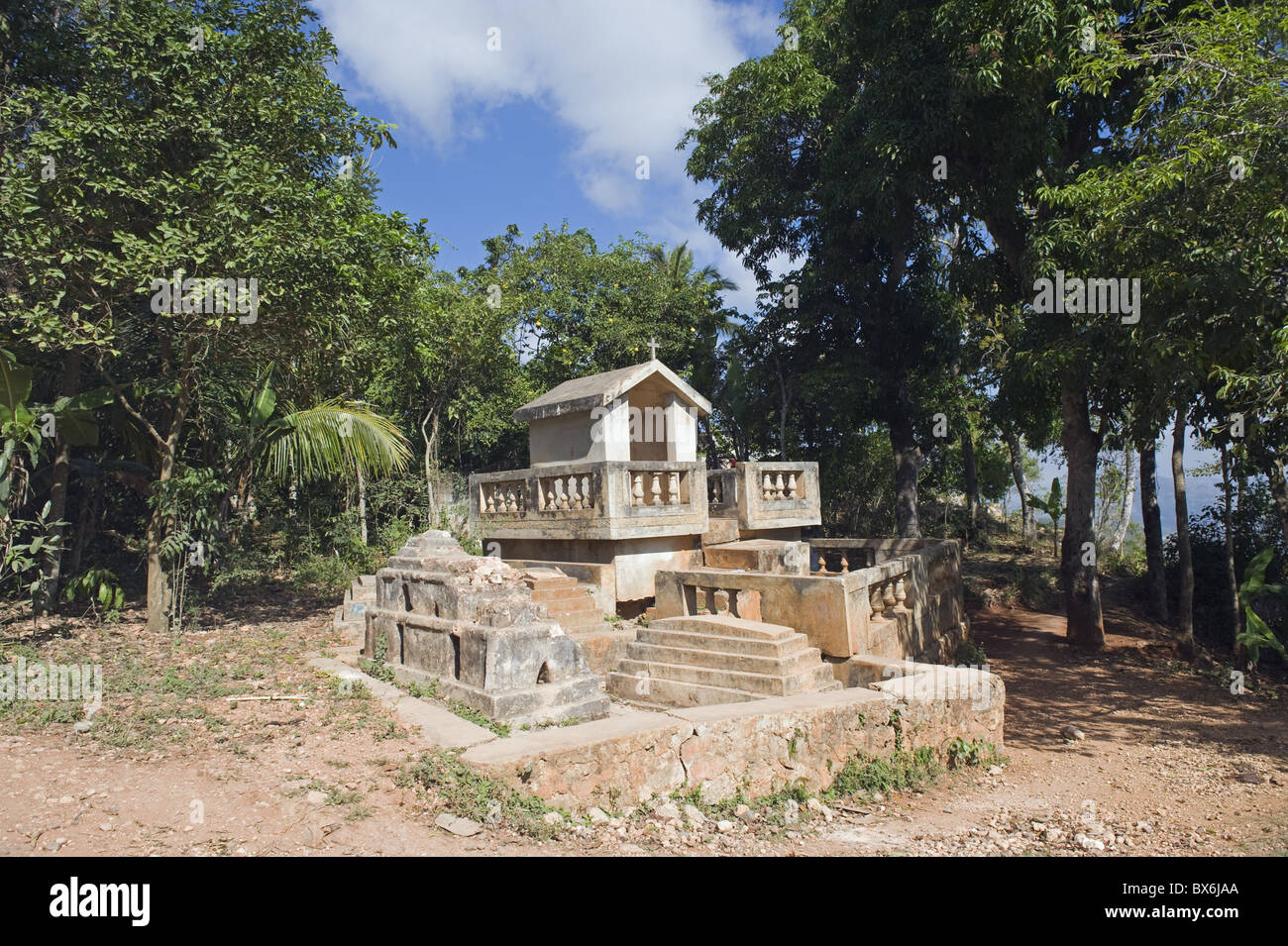 Friedhof, Jacmel, Haiti, West Indies, Karibik, Mittelamerika Stockfoto