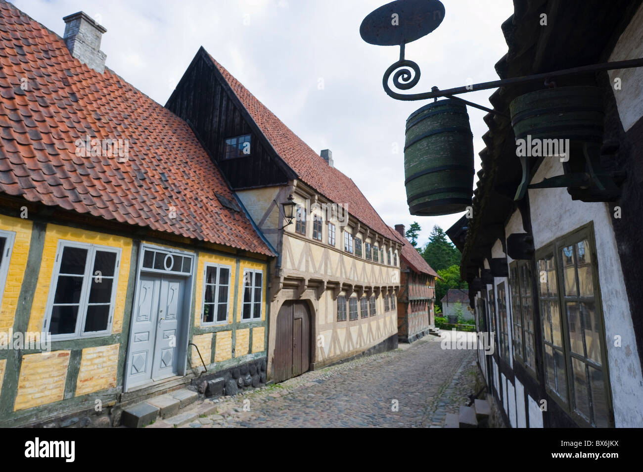 Den Gamle By, The Old Town Freilichtmuseum, Århus, Jütland, Dänemark, Skandinavien, Europa Stockfoto