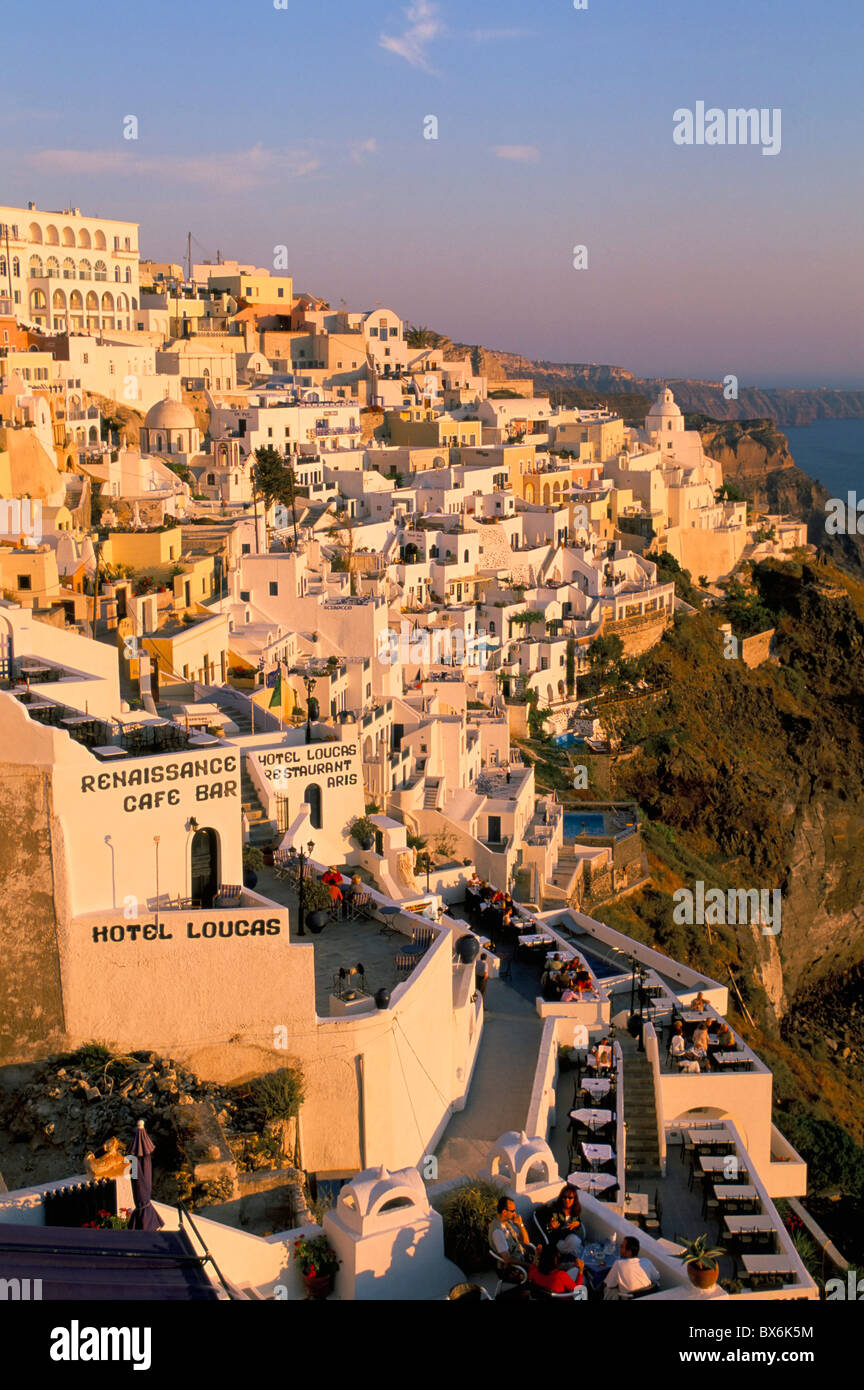 Fira, Insel der Kykladen-Inseln, Aegean, griechische Inseln, Griechenland, Santorini (Thira), Europa Stockfoto