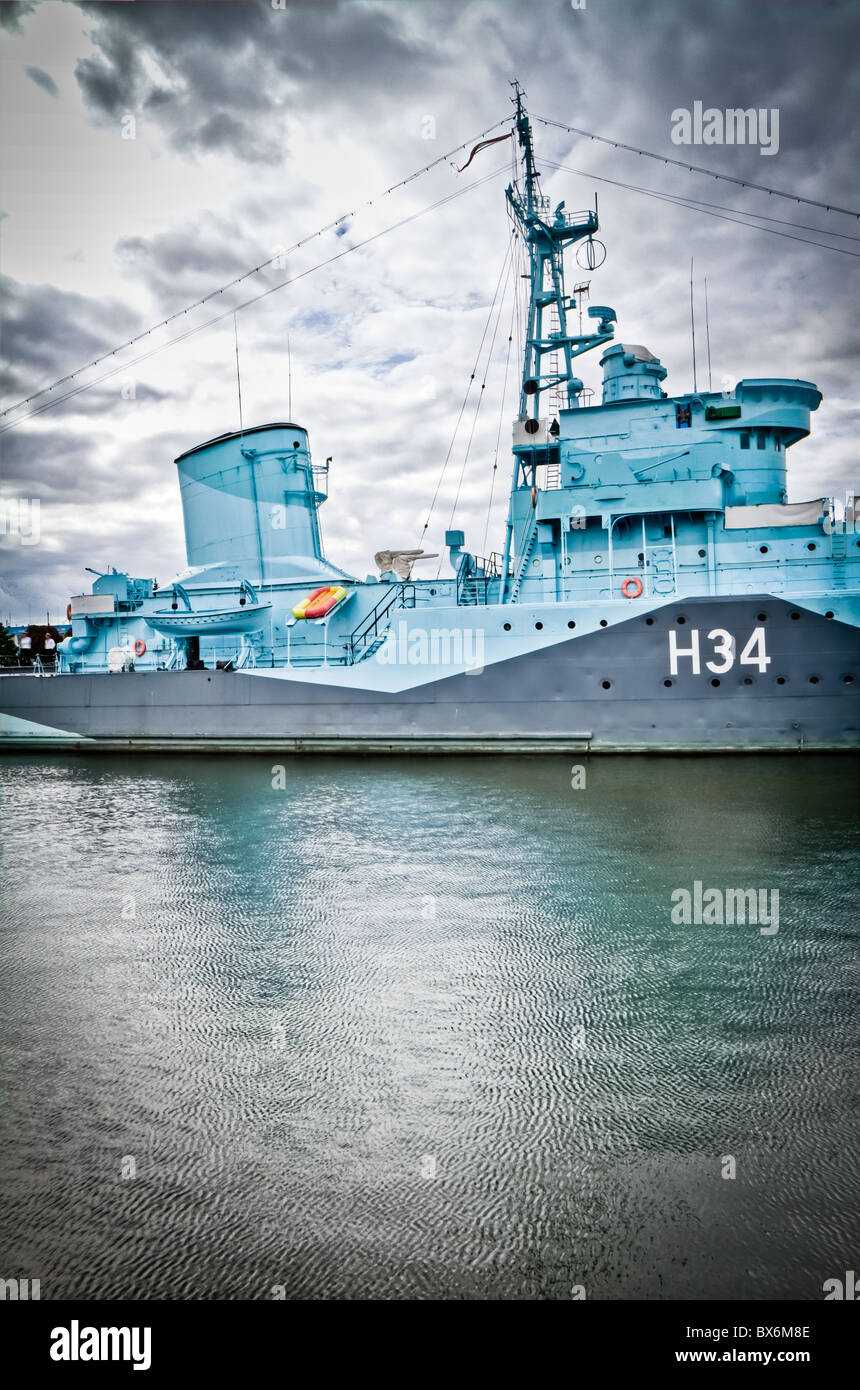 alten Kriegsschiff Błyskawica, Gdynia, Polen Stockfoto