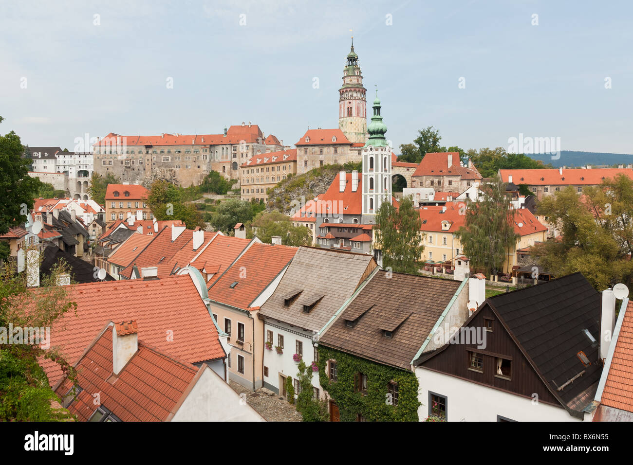 Tschechische historische Stadt Cesky Krumlov in UNESCO eingetragen Stockfoto