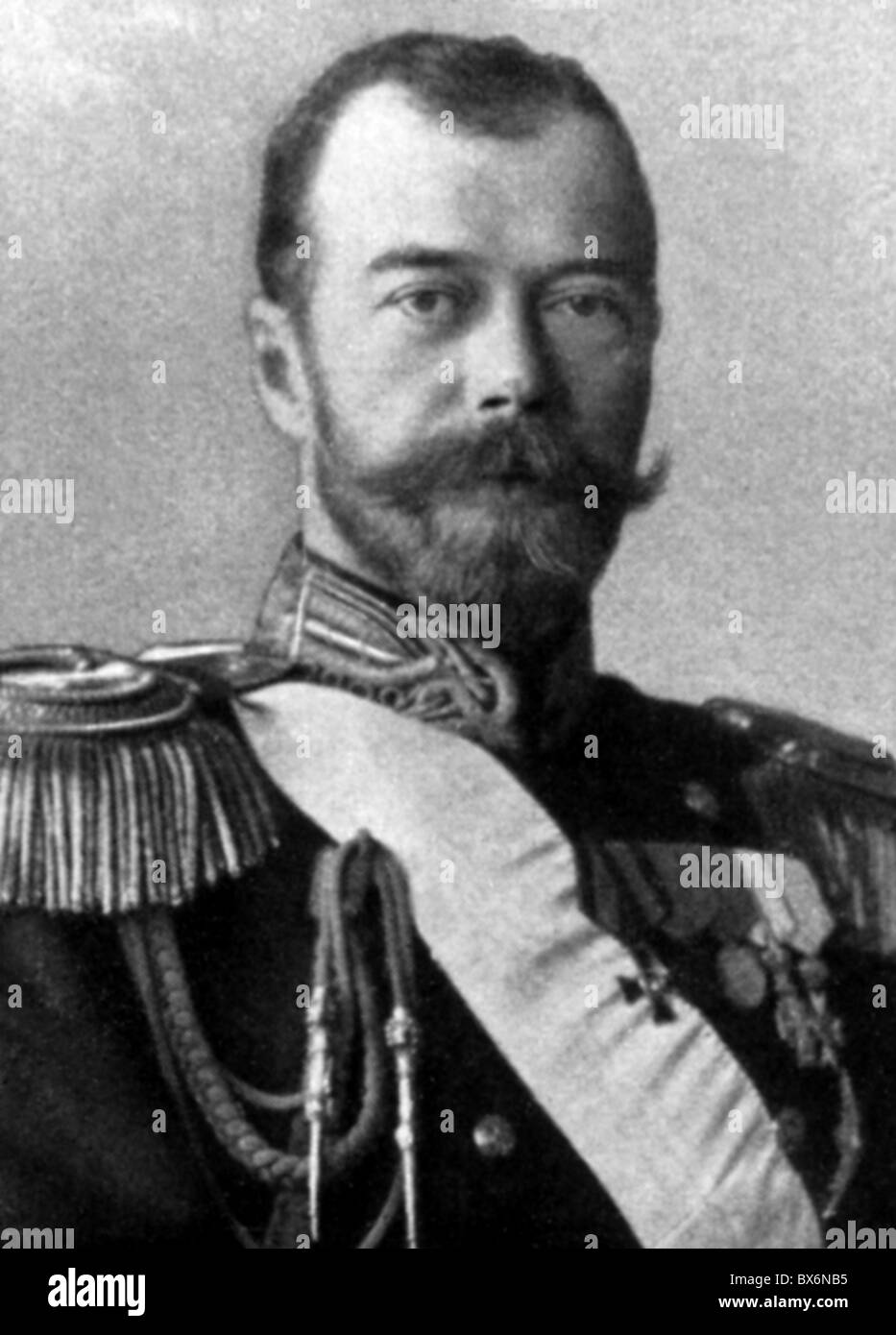Nikolaus II. Alexandrowitsch, 6.5.1868 - 16.7.1918, Kaiser von Russland 21.10.1894 - 2.3.1917, Porträt, ca. 1905, Stockfoto