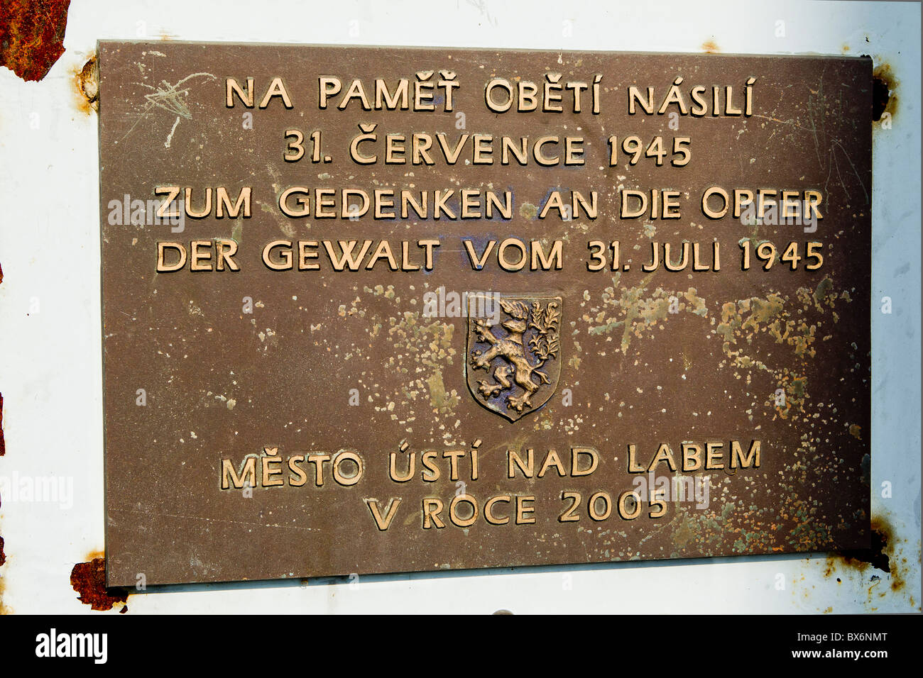 Dr. Edvard Benes Bridge, Usti Nad Labem, Elbe Stockfoto