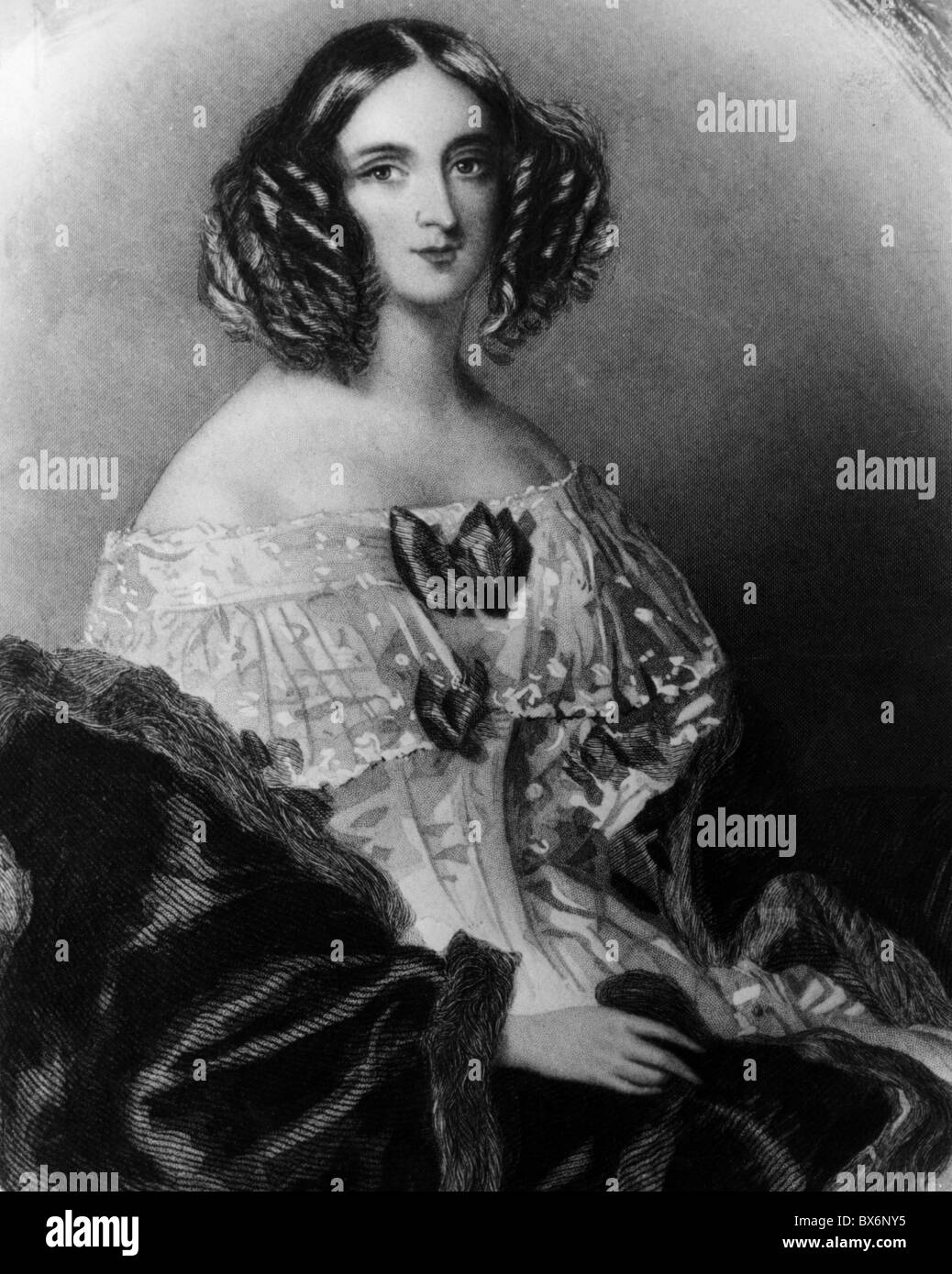 Montez, Lola, 17.2.181 - 17.1.1861, irischer Tänzer, halbe Länge, lithograph, ca. 218, Stockfoto