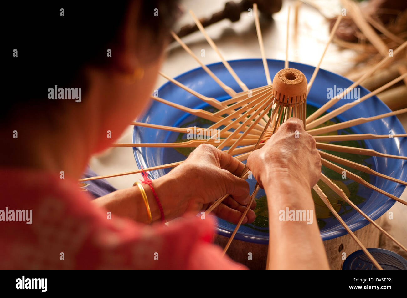 Bo Sang, Regenschirm Dorf, Provinz Chiang Mai, Thailand, Südostasien, Asien Stockfoto