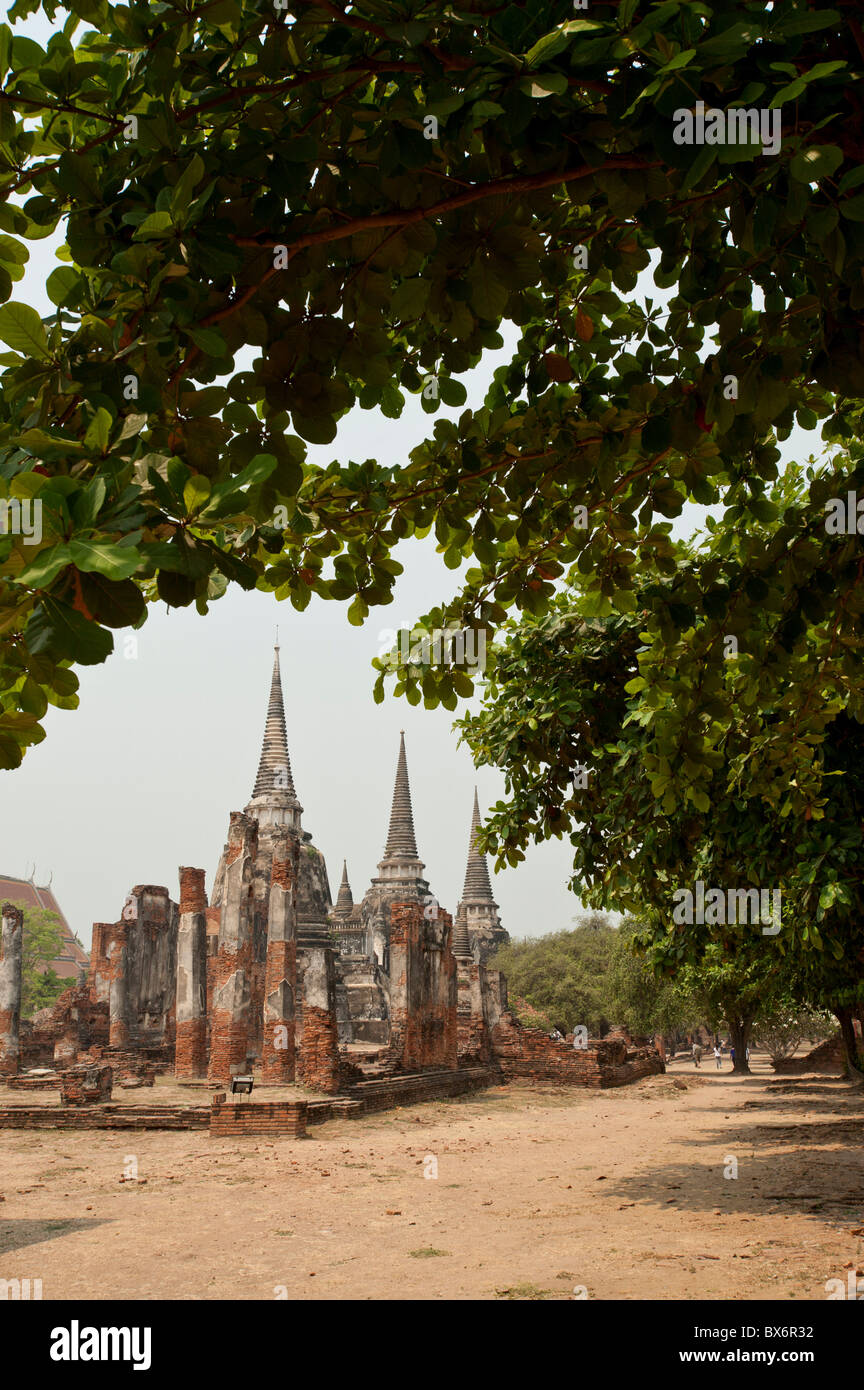 Wat Phra Si Sanphet, Ayutthaya, UNESCO World Heritage Site, Provinz Ayutthaya, Thailand, Südostasien, Asien Stockfoto