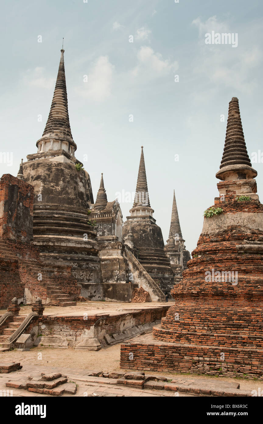 Wat Phra Si Sanphet, Ayutthaya, UNESCO World Heritage Site, Provinz Ayutthaya, Thailand, Südostasien, Asien Stockfoto