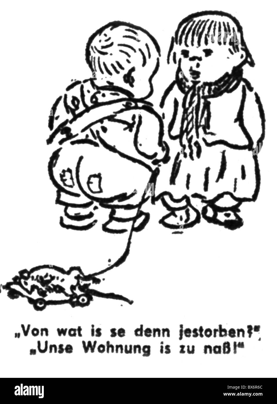 Medizin, Krankheit, Tuberkulose, Karikatur, woran Sie Gestorben Ist
