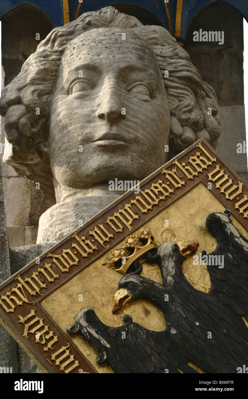 Der Roland-Statue am Marktplatz Bremen - Bremen, Deutschland, Freie Hansestadt Stadt Bremen, Deutschland Stockfoto