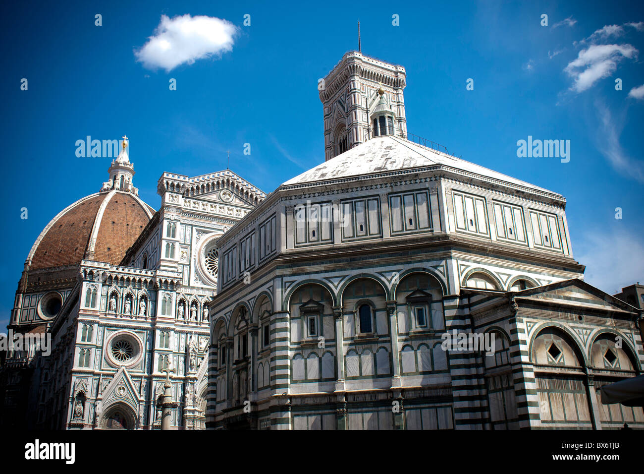 Die Basilica di Santa Maria del Fiore, Dom, Florenz, UNESCODóm Santa Maria del Fiore, Florencie, UNESCO---The Basilica di Stockfoto