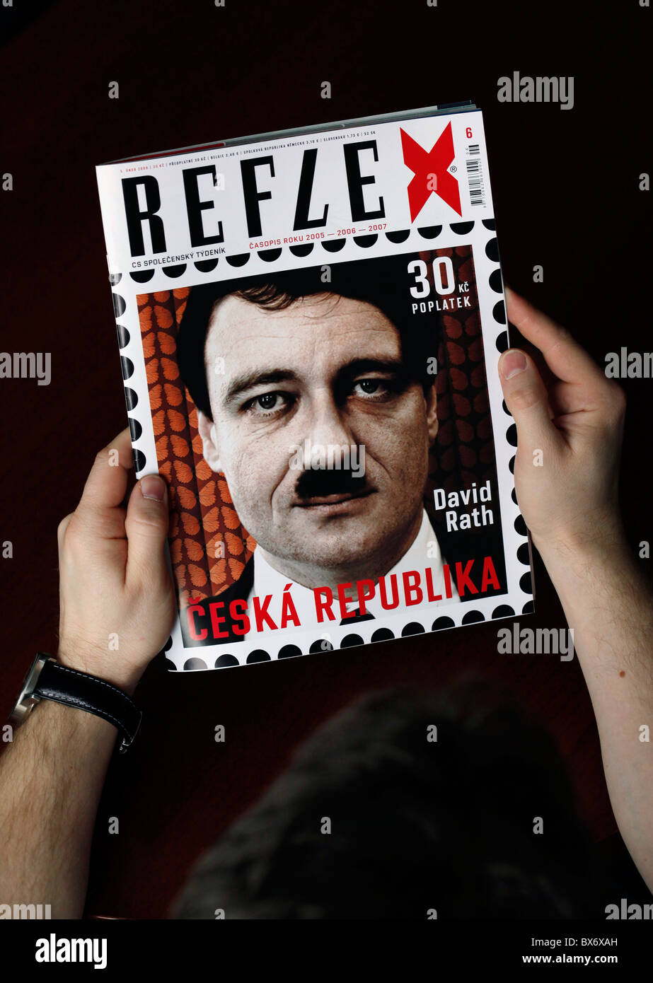 Zeitschrift Reflex David Rath Abdeckung Karikatur Adolf Hitler