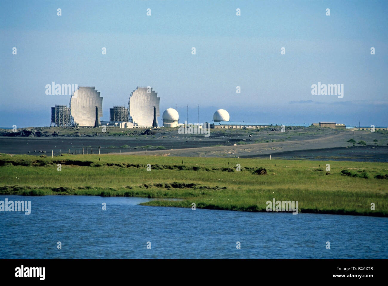 NATO-Stützpunkt in Stokknes, Island. Stockfoto