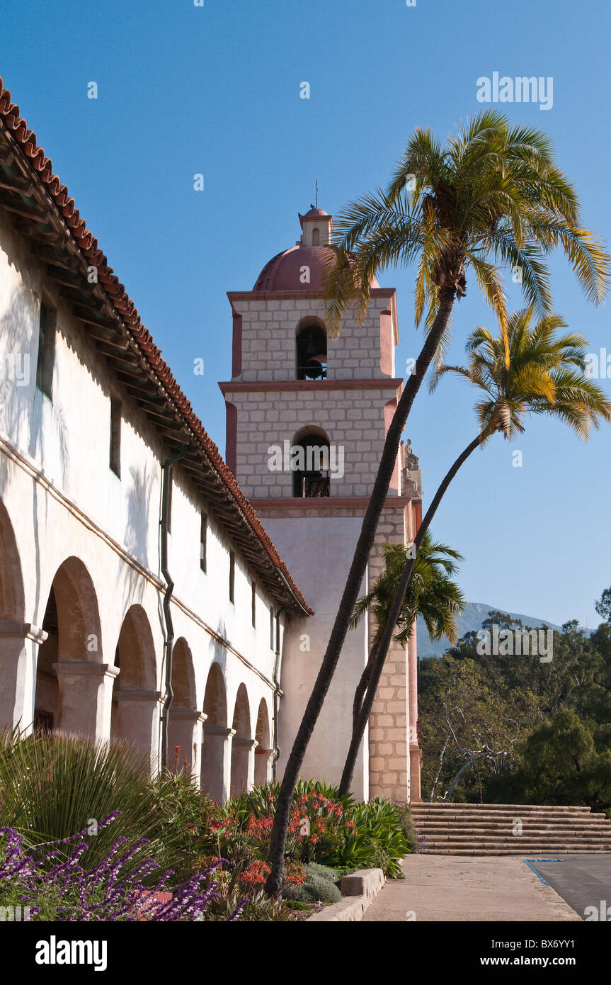 Santa Barbara Mission Santa Barbara, California, Vereinigte Staaten von Amerika, Nordamerika Stockfoto