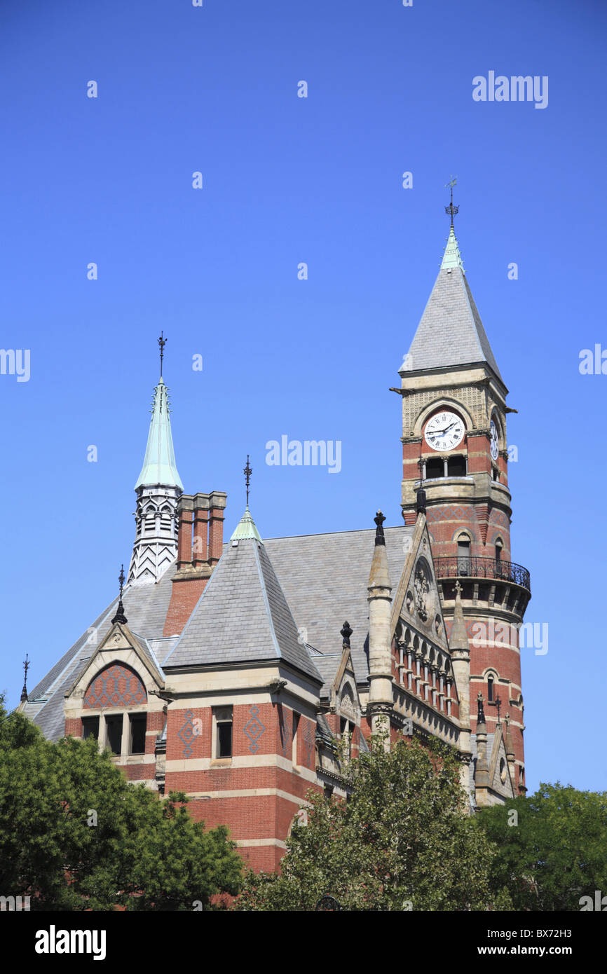 Jefferson Market Bibliothek,, Greenwich Village, West Village, Manhattan, New York City, Vereinigte Staaten von Amerika, Nordamerika Stockfoto