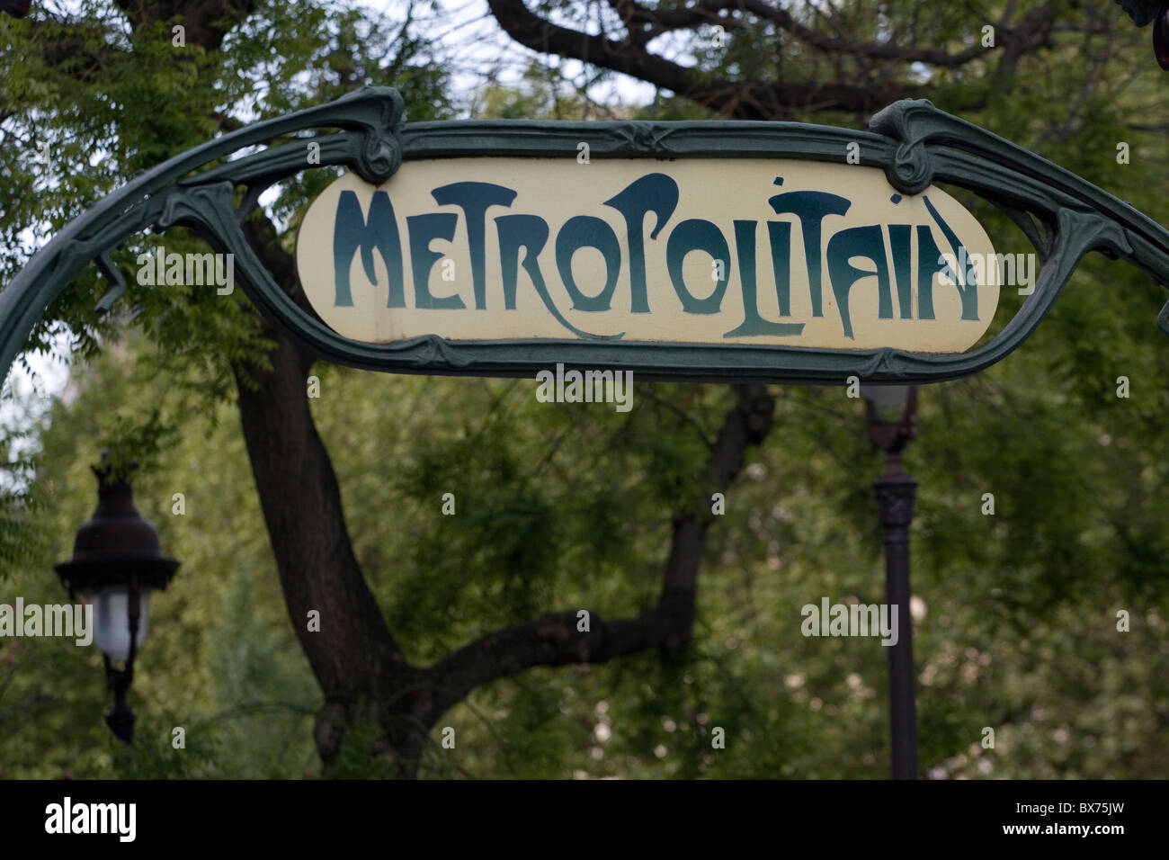 u-Bahnstation Zeichen Stockfoto