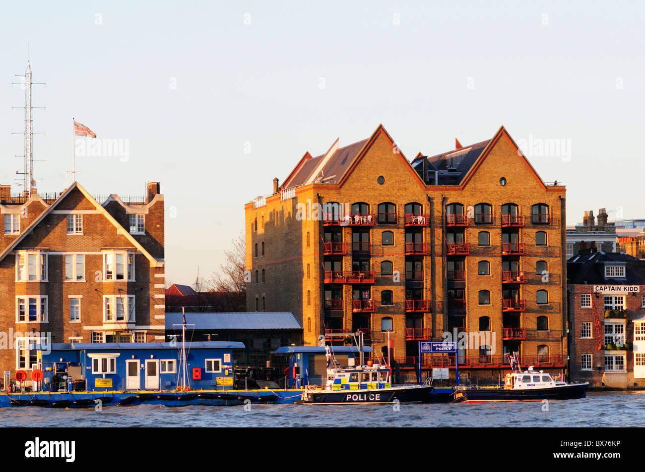 Metropolitan Police Marine Polizei Einheit, MPU, Wapping, London, England, Vereinigtes Königreich Stockfoto