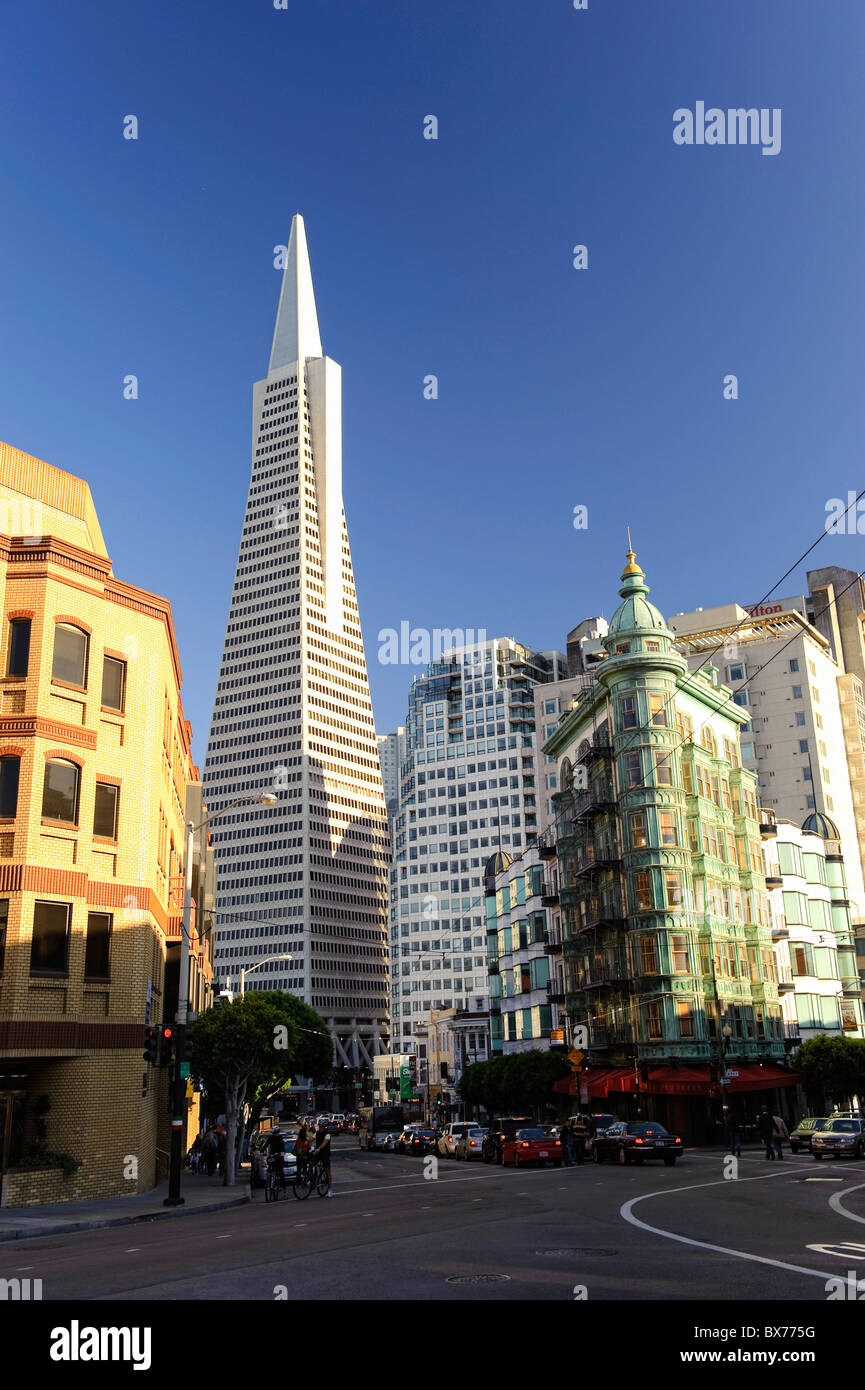 USA, Kalifornien, San Francisco, Transamerican Pyramid Stockfoto