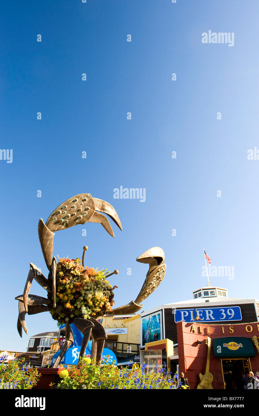 USA, California, San Francisco Fishermans Wharf, Pier 39, Souvenirläden Stockfoto