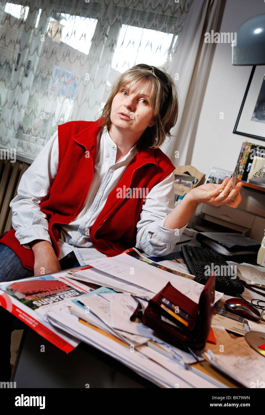 Petra Prochazkova, Schriftsteller, Journalist, humanitäre Arbeiter Stockfoto