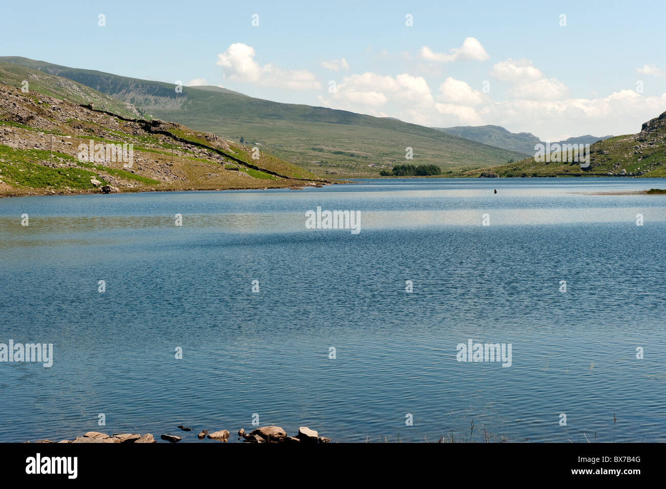 Llyn Ogwen See Snowdonia Nordwales Stockfoto